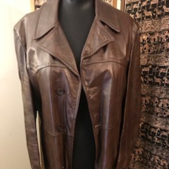 Other - Men's Brown Leather Jacket